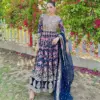 Vardan Ethnic Lc 1274 Heavy Georgette Wholesale Fancy Gown With Dupatta Catalog